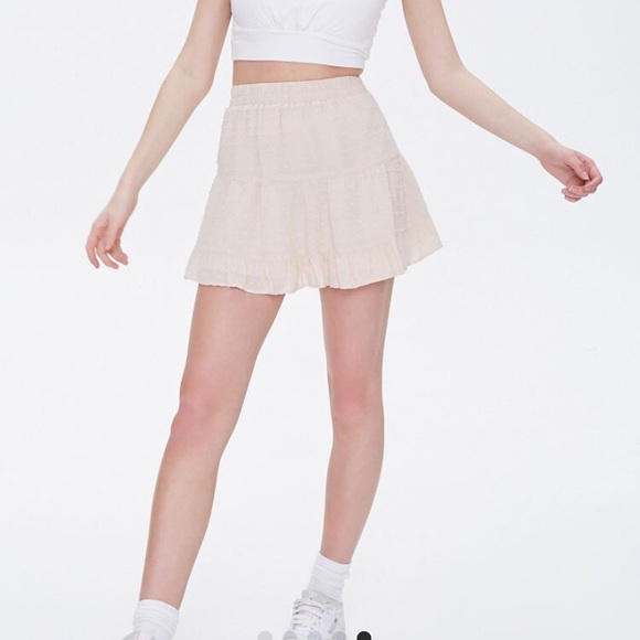 Beige mini skirt - Picture 4 of 4